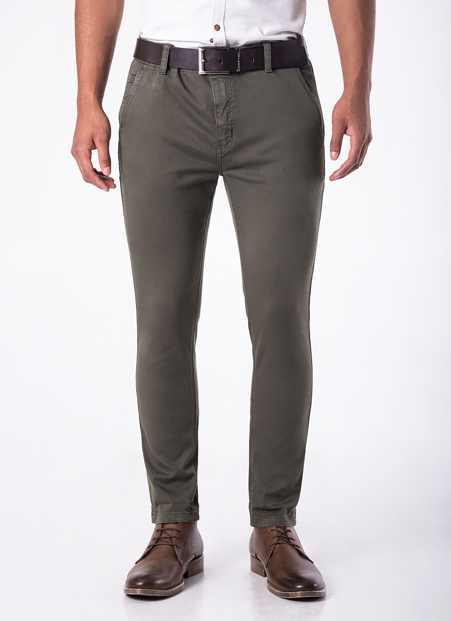 FORDAN JEANS Pantalon Drill 621 VERDE MILITAR | platanitos.com