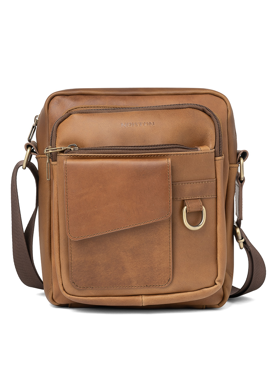 Cuerina Marrón Morral En Cuerina Morral Leather Norton Geros