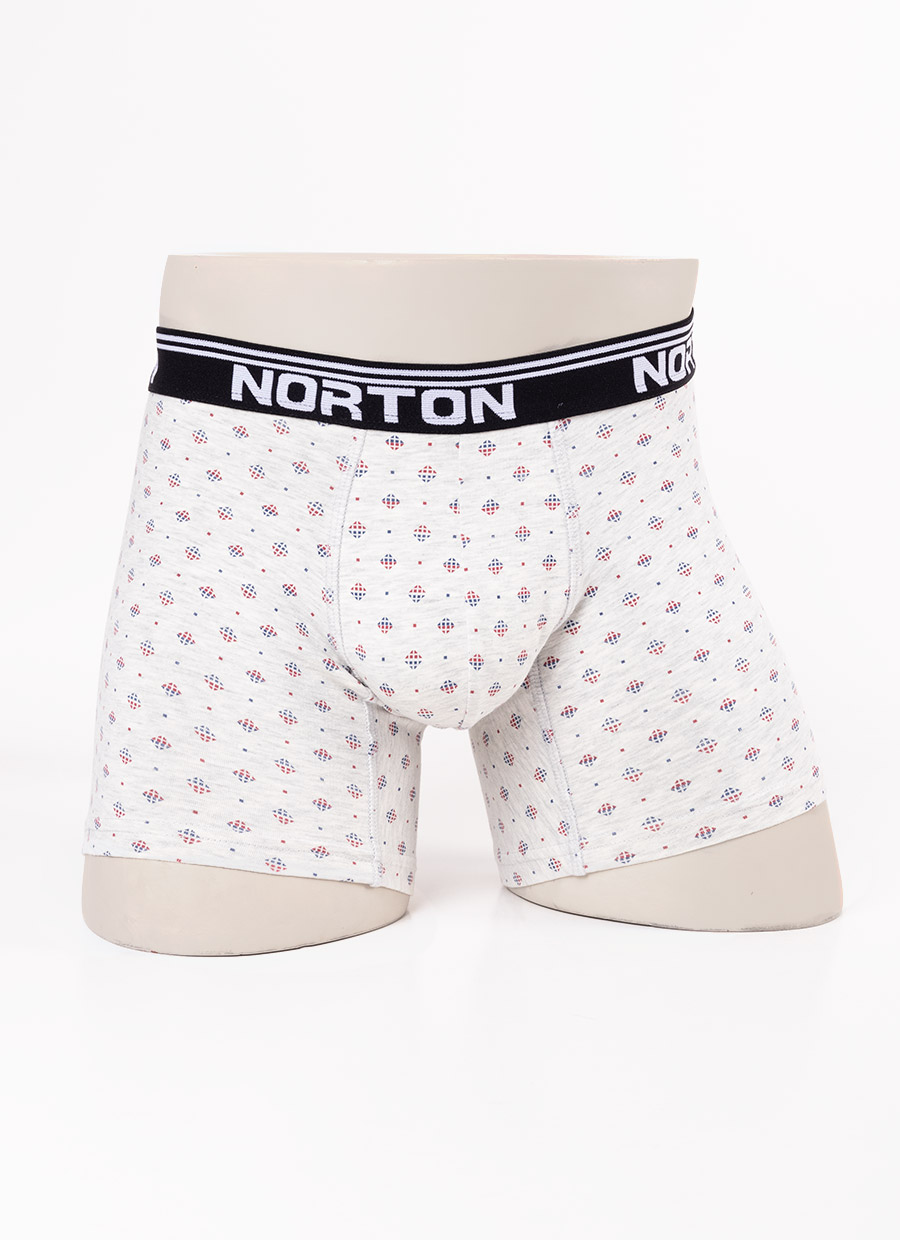 Boxer Jersey Full Lycra Two Pack Timez Azul Melange Norton