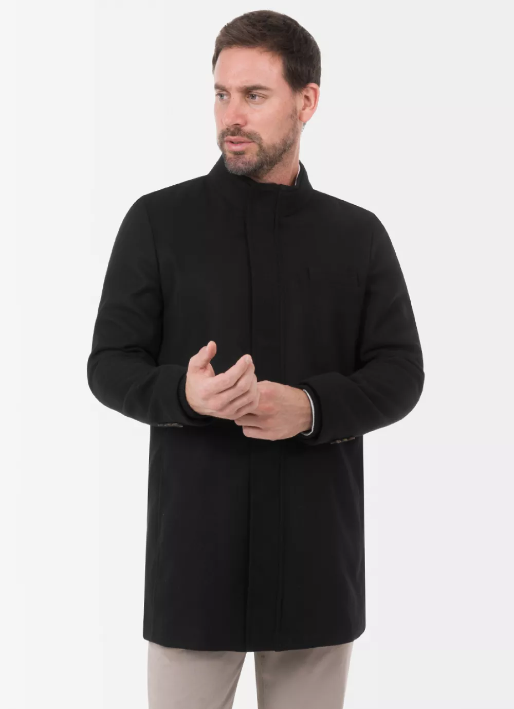 Abrigo Paño C/F Liverson Negro Norton